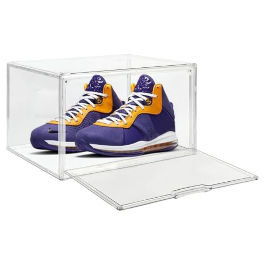 Shoe Box Display - Pack Clear Acrylic Sneaker Shoe Display
