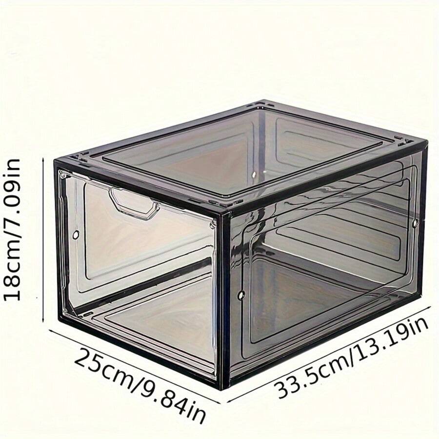 Shoe Box Display - Stackable Transparent Shoe Storage Box Clear