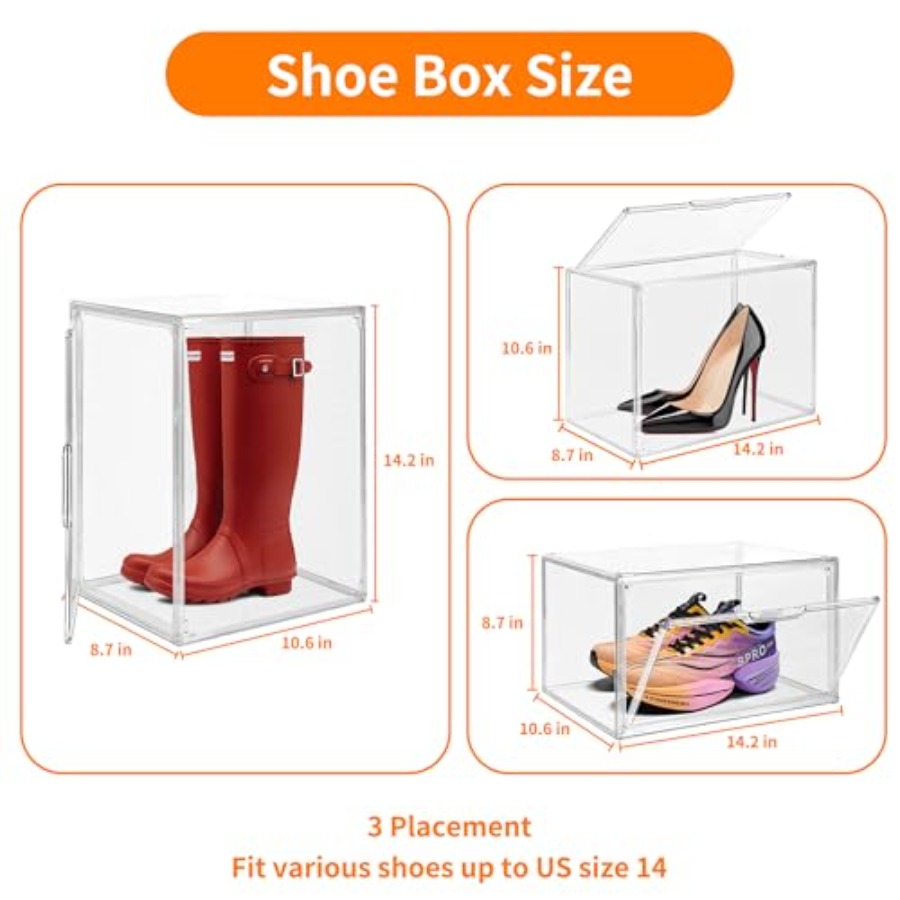 Pack Clear Acrylic Sneaker Sho - đánh giá và giá Shoe Box Display