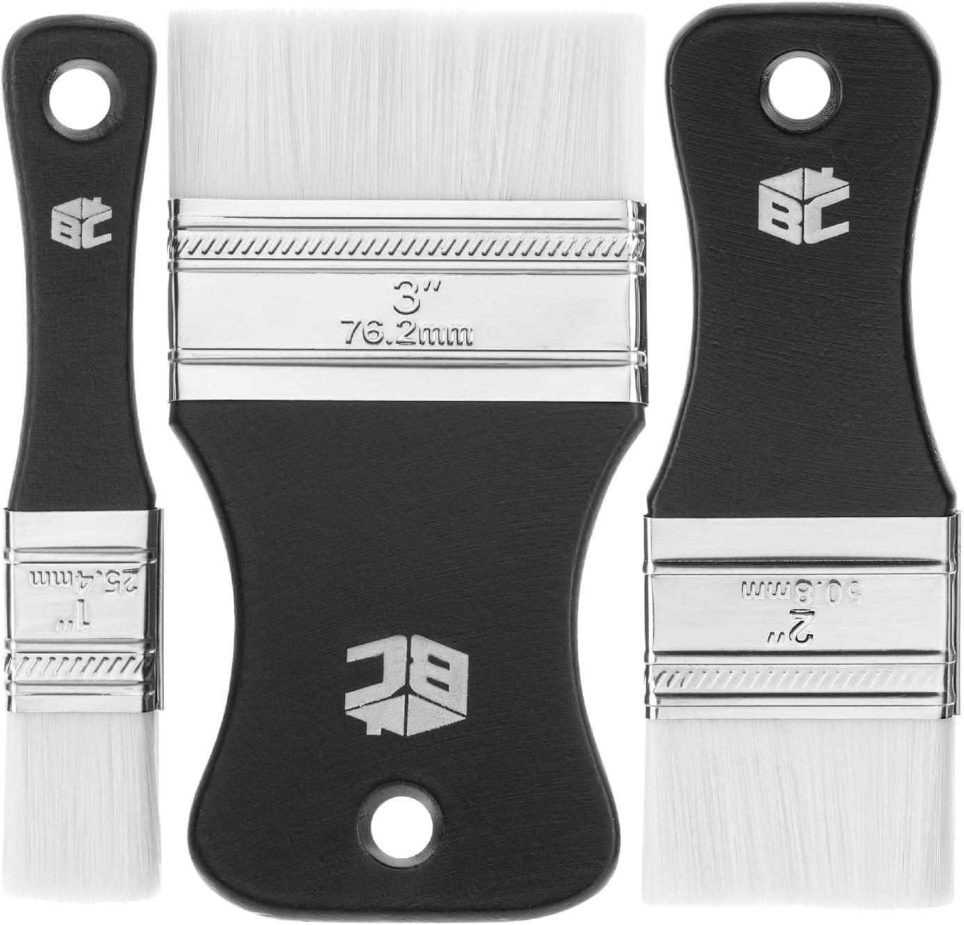 3-Pack Flat Paddle Paint Brush - đánh giá và giá Brush Bristle Set