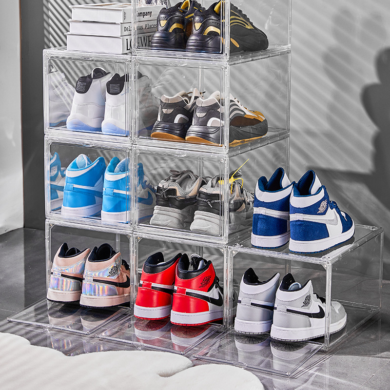Fully Transparent AJ Shoe Box  - đánh giá và giá Shoe Box Display