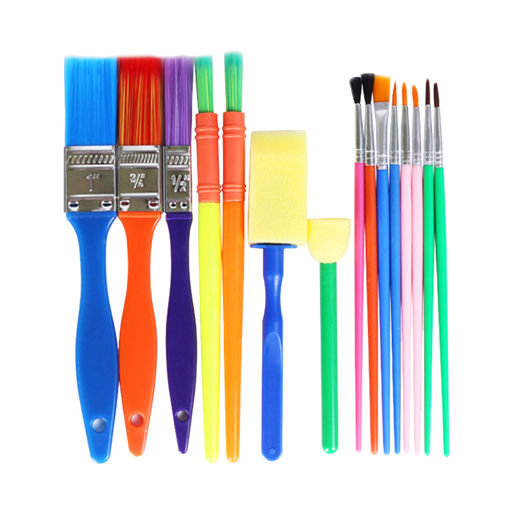 15Pcs Sponge Painting Brushes  - đánh giá và giá Brush Bristle Set