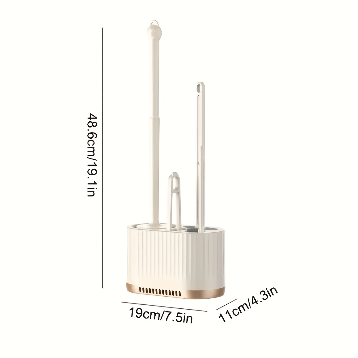 Set of 2 Toilet Brushes with H - đánh giá và giá Brush Bristle Set