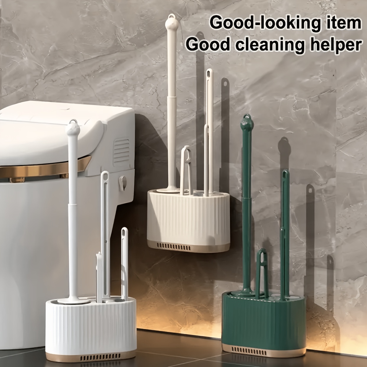 Set of 2 Toilet Brushes with H - đánh giá và giá Brush Bristle Set