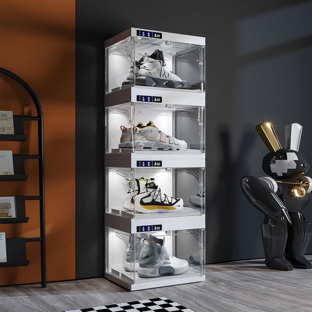 Smart LED Shoe Organizer, Clea - đánh giá và giá Shoe Box Display