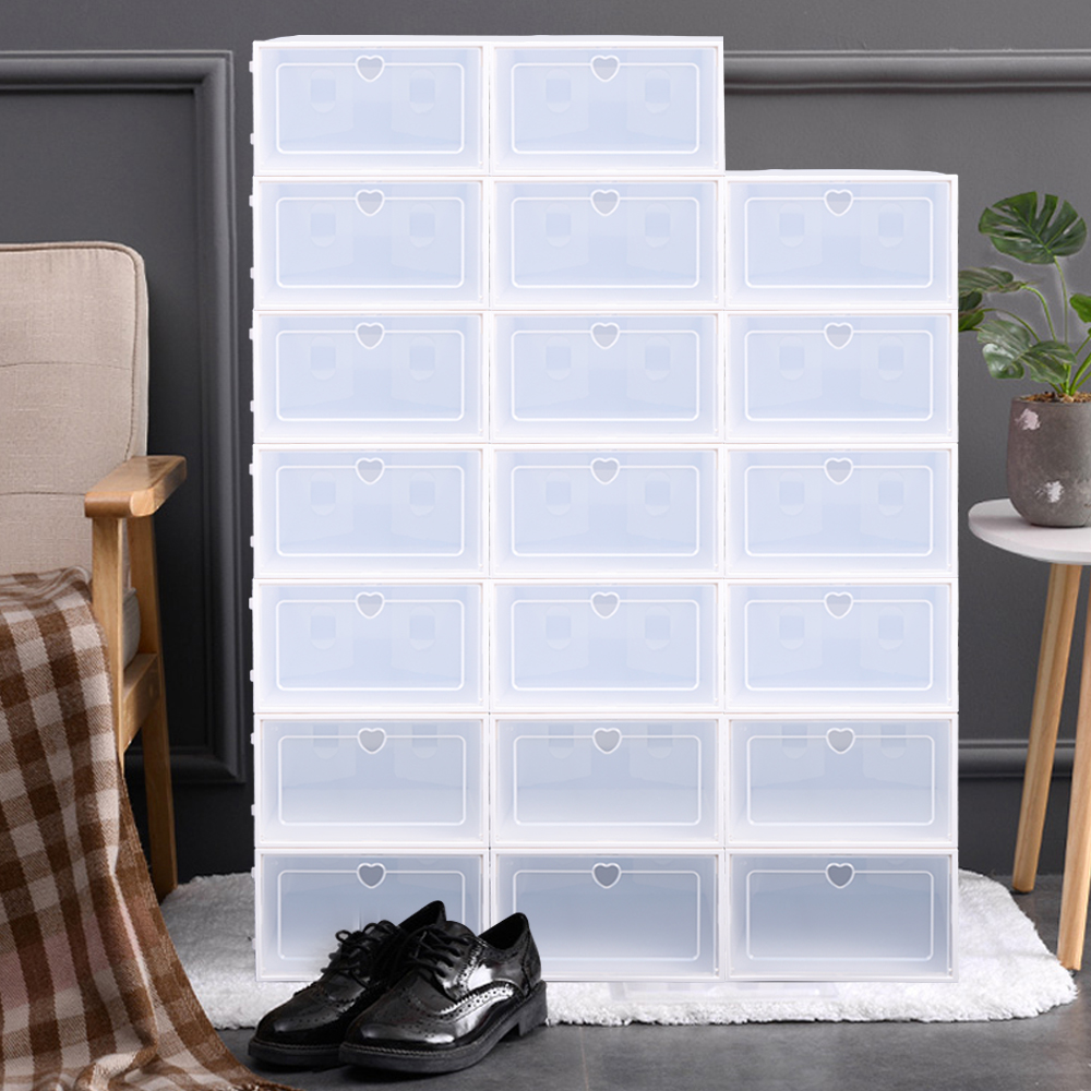 Plastic Fold Shoe Boxes Stacka - đánh giá và giá Shoe Box Display