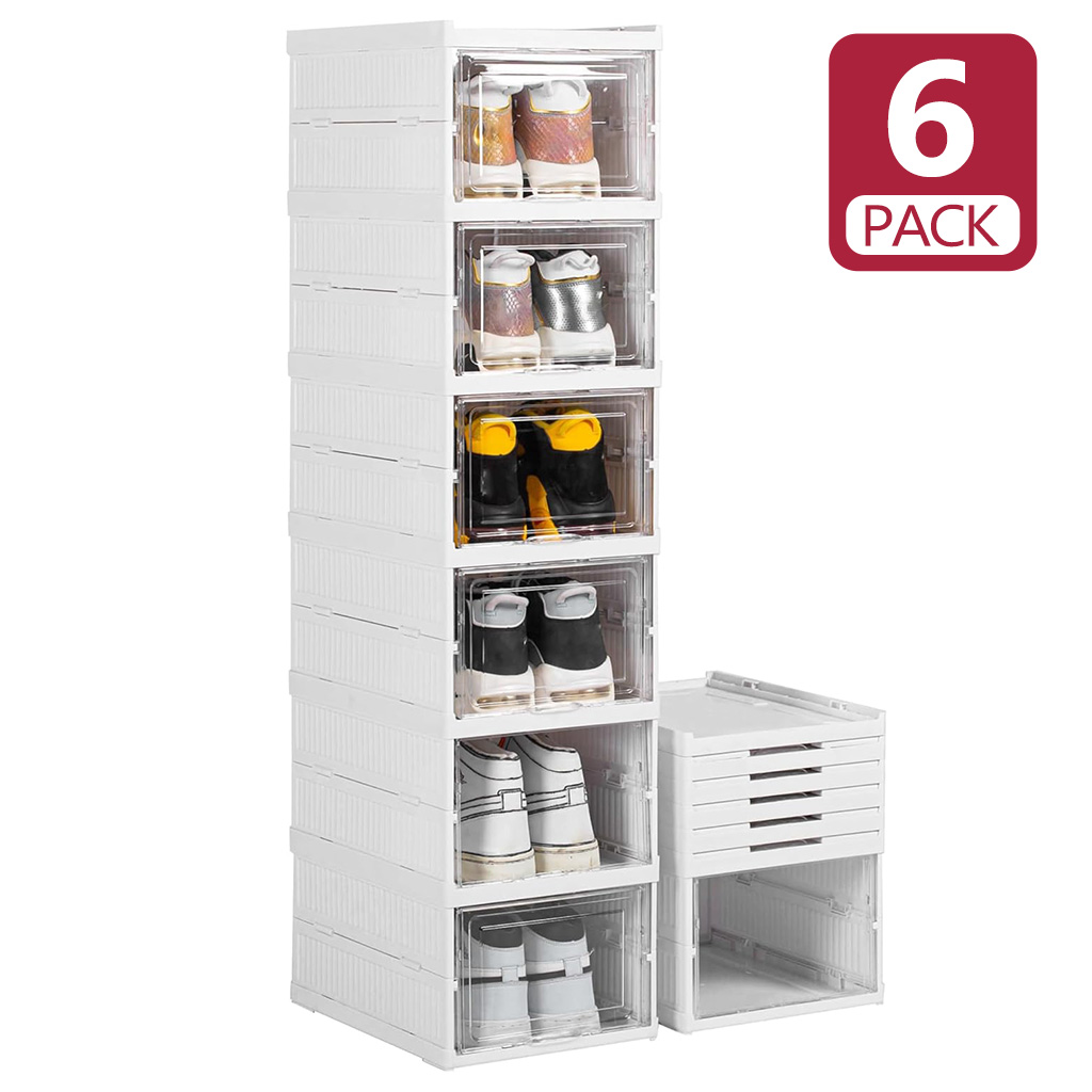 6-Tier Foldable Shoe Rack, Sho - đánh giá và giá Shoe Box Display