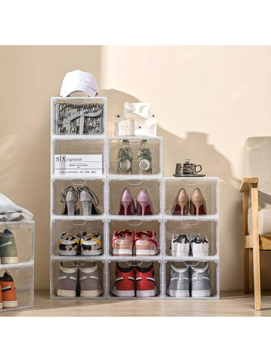 Stackable Transparent Shoe Sto - đánh giá và giá Shoe Box Display